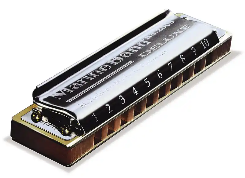 HOHNER Marine Band Deluxe 20-Stimmen E-Dur Diatonische Mundharmonika. Traditionell bluesig. Expressversand