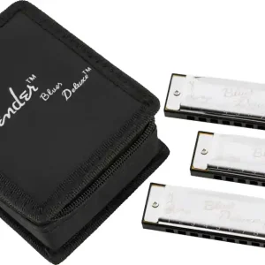 Finale Aktion FENDER Blues Deluxe Harmonica Pack C G A Mundharmonika (3Stück)