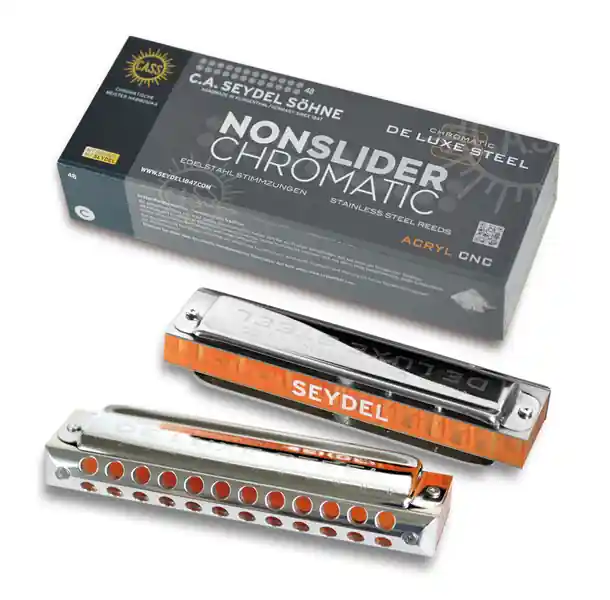 SEYDEL Nonslider Chromatic De Luxe Steel C-Dur Chromatische Mundharmonika Saisonangebot