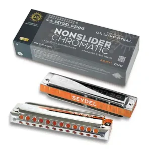 Echt SEYDEL Nonslider Chromatic De Luxe Steel G-Dur Chromatische Mundharmonika