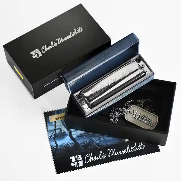 Bestseller SEYDEL Charlie Musselwhite Signature Box G-Dur Richter Mundharmonika mit Edelstahl-Stimmzungen