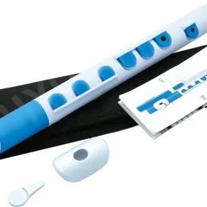 NUVO TooT 2.0 White-Blue Polymer Querpfeife inkl. Platte, Griffbild, Hülle Sale