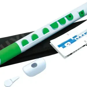 NUVO TooT 2.0 White-Green Polymer Querpfeife inkl. Platte, Griffbild, Hülle Markenware