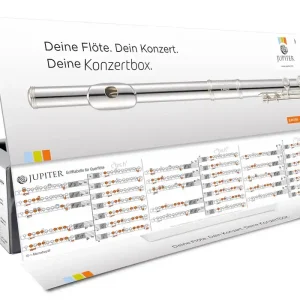 Bestseller JUPITER JFL700EC-CBOX Konzertbox Querflöte inkl. Etui und Zubehör, versilbert