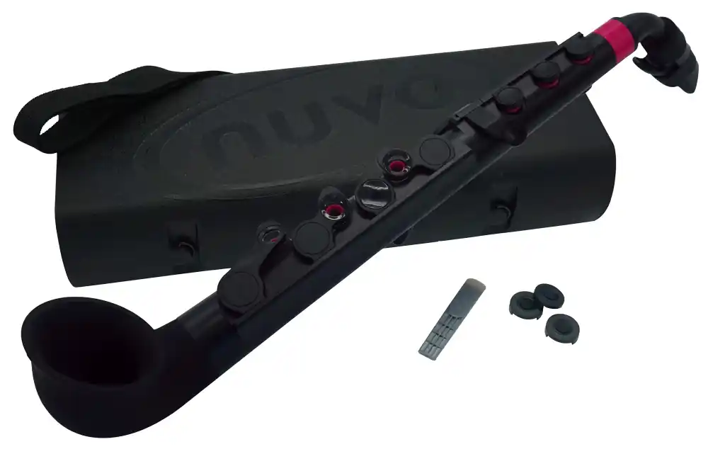NUVO jSax 2.0 Standard Kit Schwarz-Pink Polymer Saxophon inkl. Zubehör (C-Stimmung) Zertifiziert