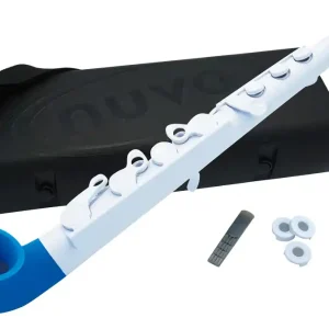 Online Kaufen NUVO jSax 2.0 Standard Kit Weiss-Blau Polymer Saxophon inkl. Zubehör (C-Stimmung)