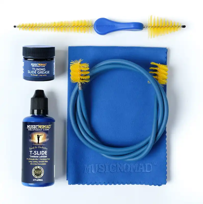 Zertifiziert MUSIC NOMAD MN771 Premium Trombone Cleaning & Care Kit 5-teilig