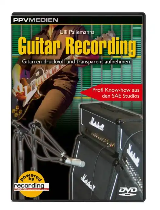 PPVMEDIEN DVD Guitar Recording Gitarren druckvoll und transparent aufnehmen! Sichere Zahlung