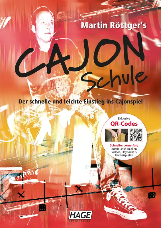 Markenware HAGE Martin Röttgers Cajon Schule /QR-Codes EH 3747, Der leichte Einstieg ins Cajonspiel
