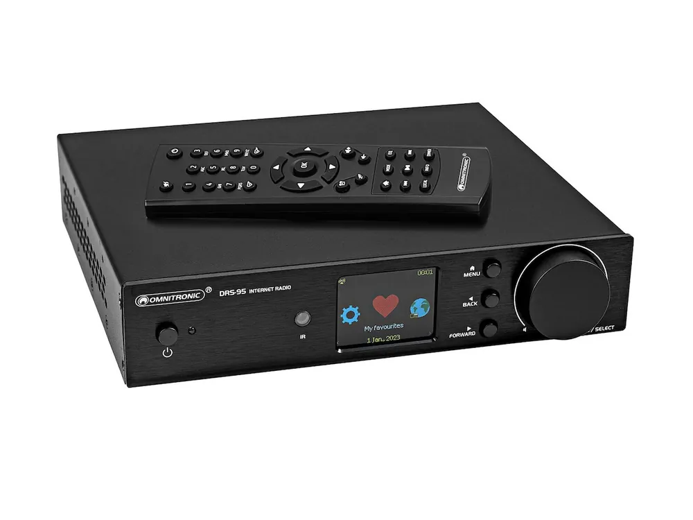 OMNITRONIC DRS-95 Internetradio mit DAB+ und Bluetooth Saisonangebot