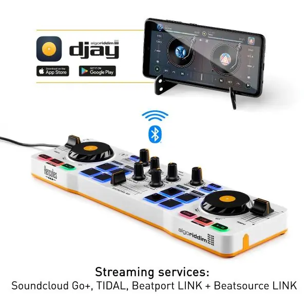 Preis Gesenkt HERCULES DJ Control Mix DJ-Controller für Android-/iOS-Smartphones