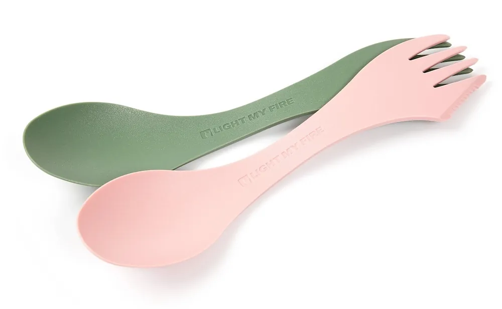 LIGHT MY FIRE Spork original 2-pack green/pink Camping-Löffel Top-Preis