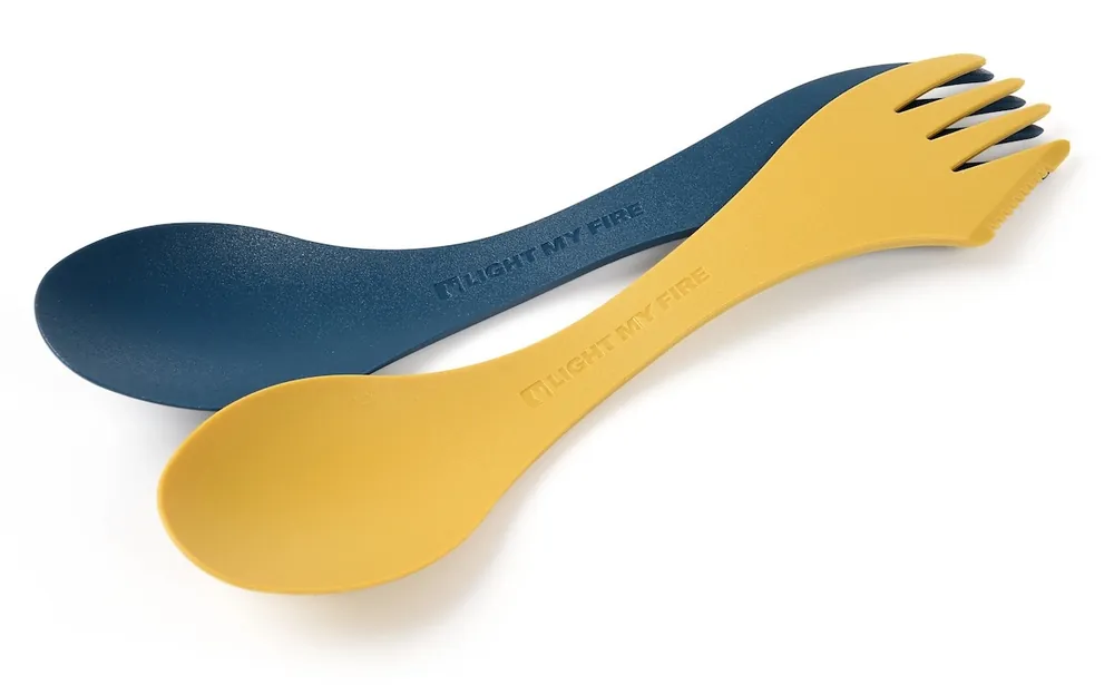 LIGHT MY FIRE Spork original 2-pack yellow/blue Camping-Löffel Preisknaller