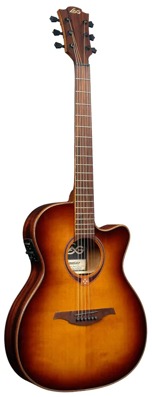 Super-Preis LAG T118ASCEBRS Tramontane 118 Auditorium Slim Elektro-Akustikgitarre, brown shadow