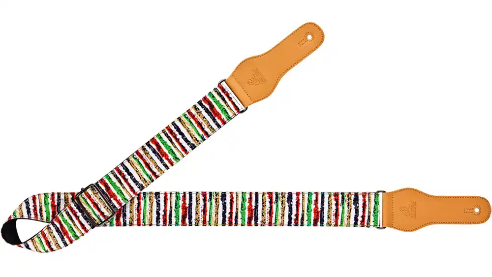 ORTEGA OCS-500 Creative Baumwoll-Gitarrengurt (49mmx1580mm), striped Solange Der Vorrat Reicht
