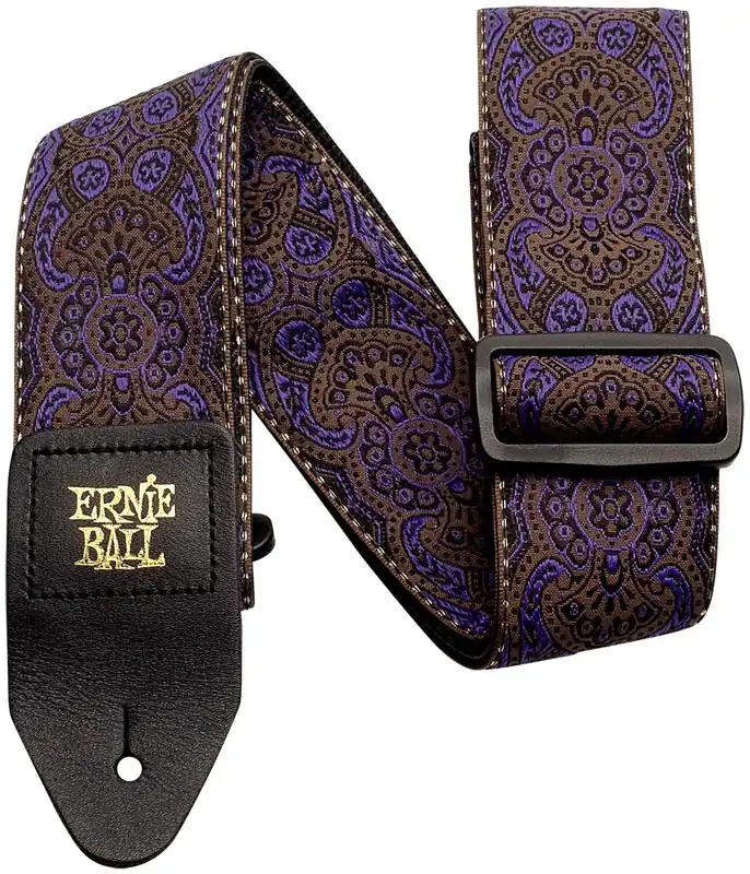 Wochenendangebot ERNIE BALL 4164 Jacquard Gewebe-Gitarrengurt (50mm), purple paisley