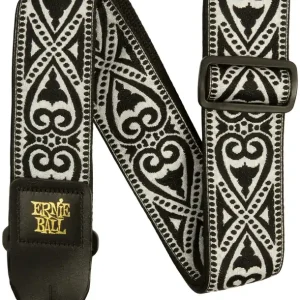 ERNIE BALL 5345 Jacquard Gewebe-Gitarrengurt (50mm), black heart Sofort Bestellen
