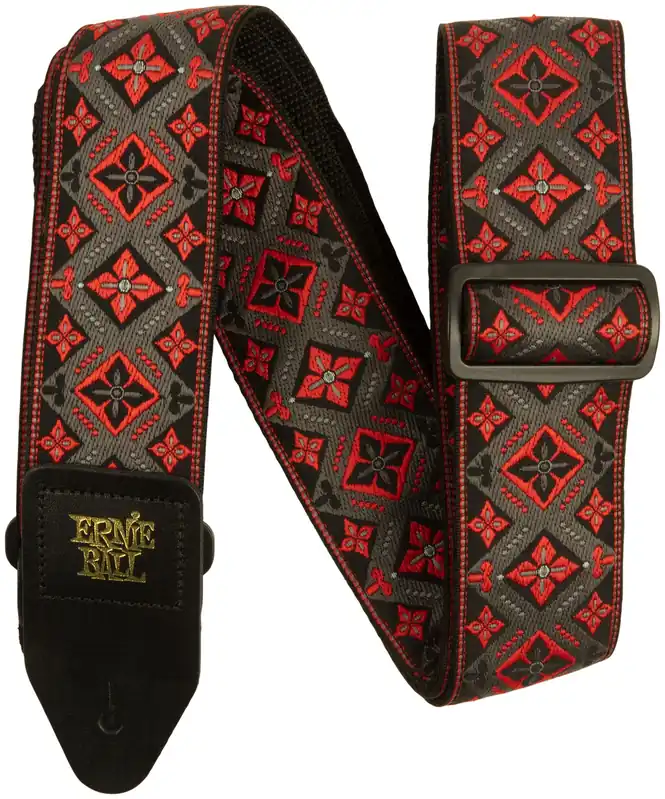 Sonderangebot ERNIE BALL 5346 Jacquard Gewebe-Gitarrengurt (50mm), red king