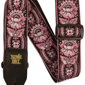 Markenprodukt ERNIE BALL 5347 Jacquard Gewebe-Gitarrengurt (50mm), pink orleans