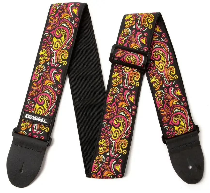 JIM DUNLOP JH18 Jimi Hendrix Cosmic Love Drops Gewebe-Gitarrengurt (50mm) Direkt Vom Hersteller