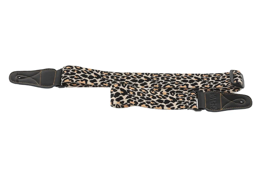 GEWA 531.525 Guitarstrap Leopard Gitarrengurt Animal Edition (50mm) Schneller Versand
