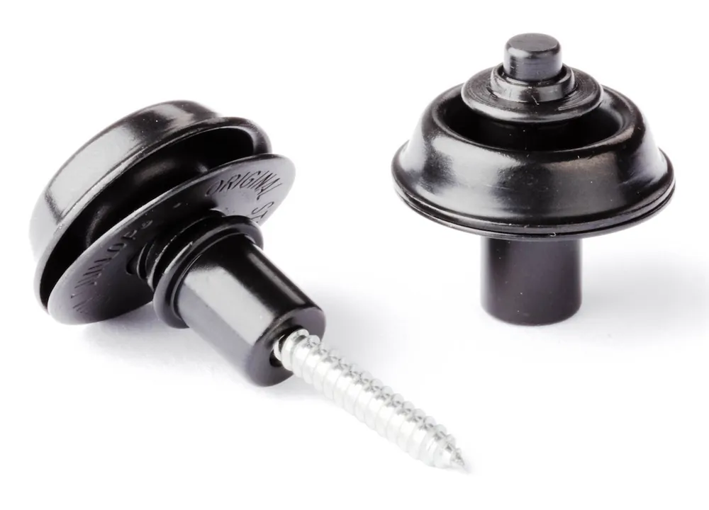 Echt JIM DUNLOP SLS1403BK Straplok Flush Mount black Gitarrengurt-Wechsel- und Sicherungssystem (Paar)