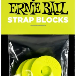 ERNIE BALL 5622 Strap Blocks Gurtsicherungssystem, gelb Kostenloser Rückversand