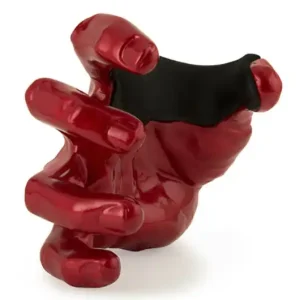 Abverkauf GUITARGRIP Red Metallic Male Hand right Gitarren-Wandhalter