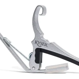 KYSER KG6SA Quick Change Acoustic Kapodaster Western-/E-Gitarre, silber (529.215) Preiswert
