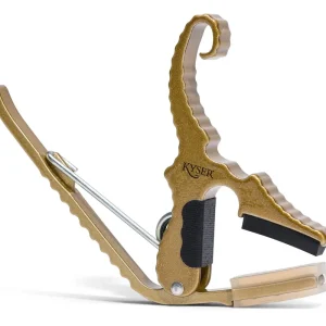 Ausverkauf KYSER KG3GA Quick Change Short-Cut Kapodaster Western-/E-Gitarre, gold (529.301)