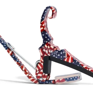 KYSER KG6G4VA Quick Change Acoustic Kapodaster Westerngitarre, stars&stripes (529.247) Meistverkauft