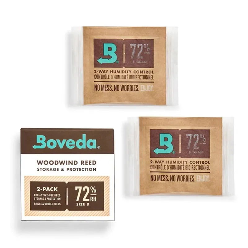 BOVEDA BVMRK72-08-2P Refill Mini Reed Pack 2x8g Nachfüll Pack für Blatt Etuis, 72% Luftfeucht Letzte Chance