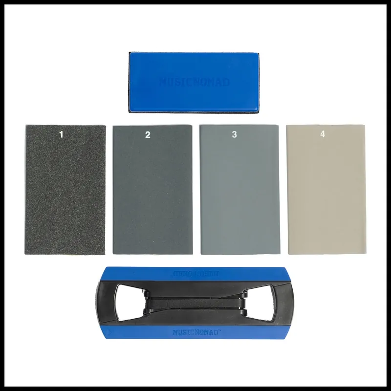 MUSIC NOMAD MN860 Tracers Fret Finishing Kit 6tlg. Polierset für Instrumentenbünde Saisonangebot