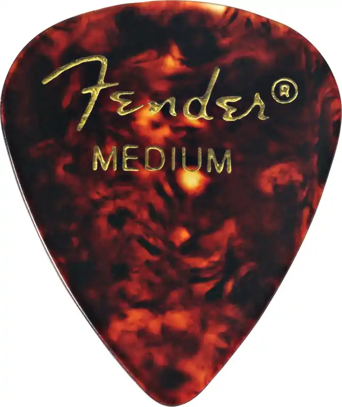 Geprüft FENDER Classic Celluloid 351 shell heavy Plektren (12 Stück)