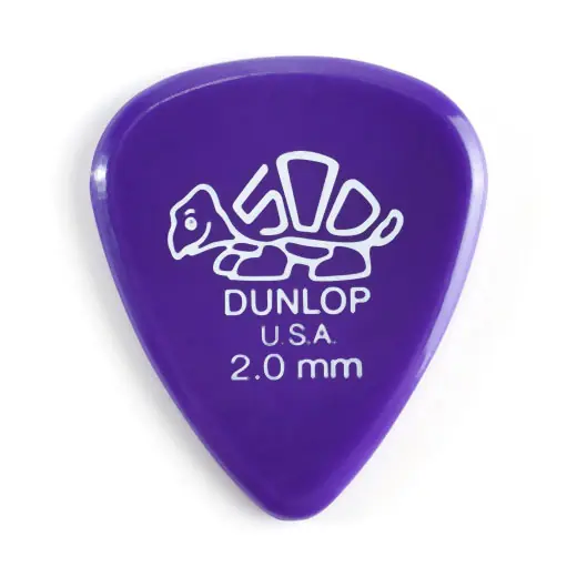 Nur Heute JIM DUNLOP 410 Delrin 500 Standard Player 2,00mm Plektrum, violett (Stück)