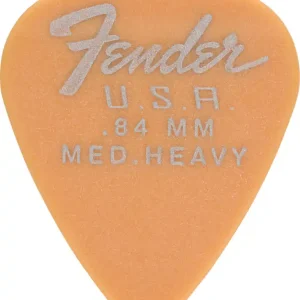 Kostenloser Rückversand FENDER Dura-Tone Delrin 351 Pick 12 Pack 0,84mm Plektren, orange