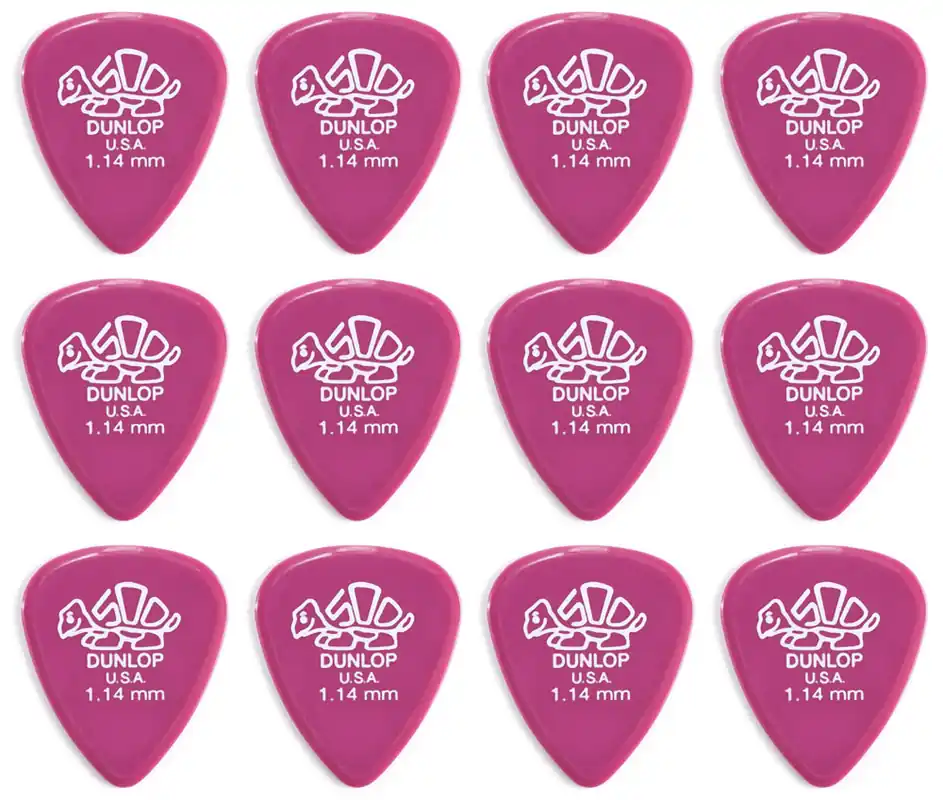 JIM DUNLOP 410 Delrin 500 Standard Pack 1,14mm Plektrum, magenta (12 Stück) Jetzt Kaufen