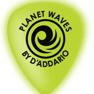 Markenprodukt PLANET WAVES 1CCG4-10 Cellu-Glo medium (10er Pack) Plektren, neon green