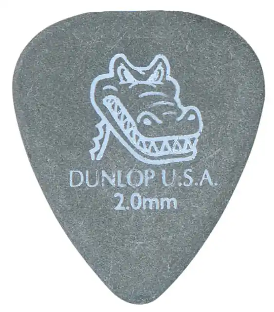 JIM DUNLOP 417-200 Gator Grip Standard 2,00mm Plektrum, grau (Stück) Kostenfreie Lieferung