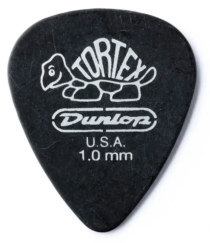 JIM DUNLOP 488P Tortex Pitch Black Standard 1,00mm Plektrum (Stück) Begrenztes Angebot
