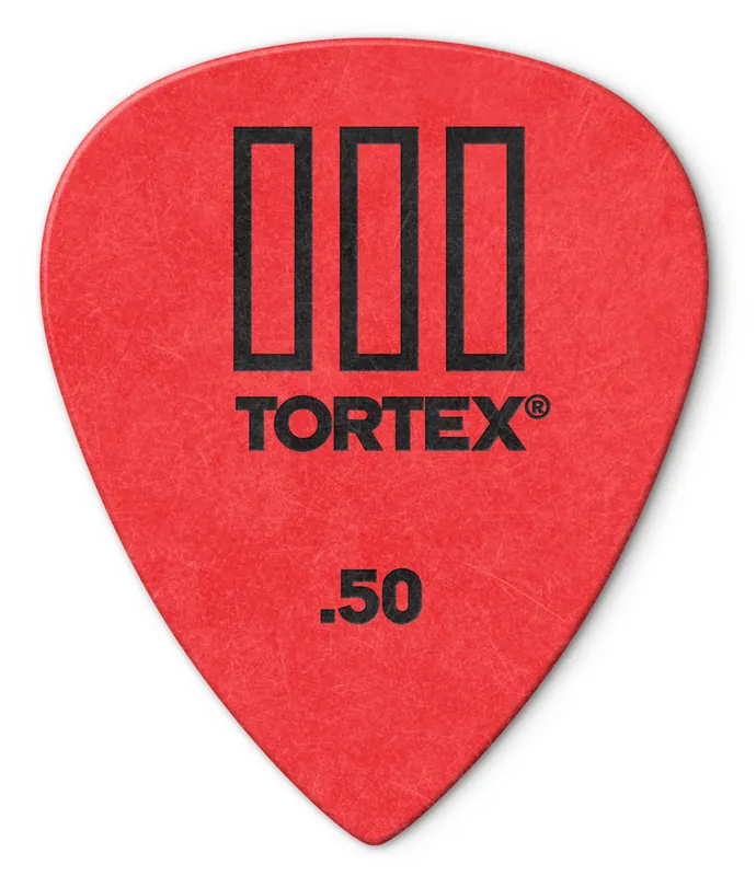 JIM DUNLOP 462P Tortex III Players 0,50mm Plektrum (Stück), rot Neue Kollektion