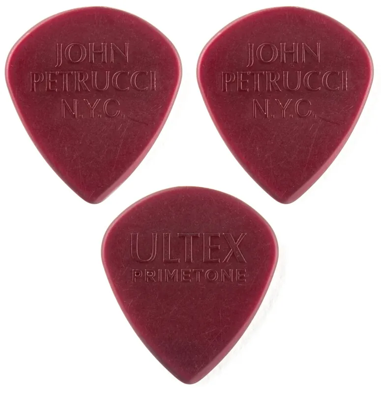 JIM DUNLOP 518-JPRD Petrucci Primetone Jazz III Plektrum (3Stück), oxblood, 1,38mm Bestseller