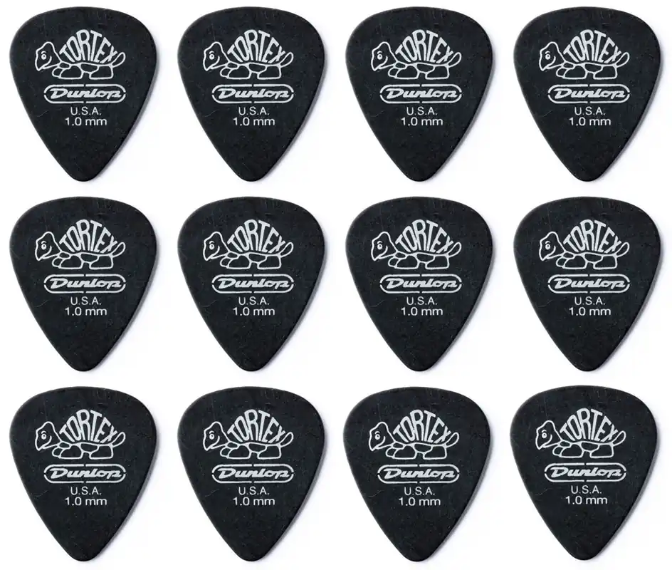 Direkt Vom Hersteller JIM DUNLOP 488 Tortex Pitch Black Std. 1,00 Pack Plektrum (12 Stück)