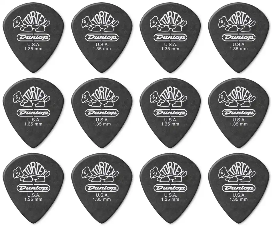Angebot JIM DUNLOP 482 Tortex Pitch Black Jazz III 1,35 P Plektrum (12 Stück)