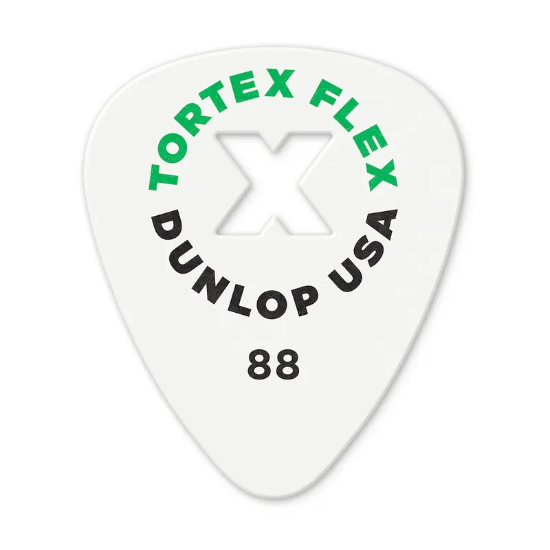 JIM DUNLOP 428XP Tortex Flex X Player Picks 0,88mm Plektrum (12 Stück), Flexx green Nur Für Kurze Zeit