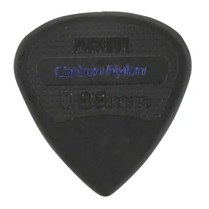 PICKBOY aGP-200_088 Edge Carbon Nylon Pack 0.88 Plektren, schwarz, Schrift blau (12 Stück) Neuheit