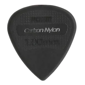 Letzte Chance PICKBOY aGP-200_100 Edge Carbon Nylon Pack 1.00 Plektren, schwarz, Schrift silber (12 Stück)