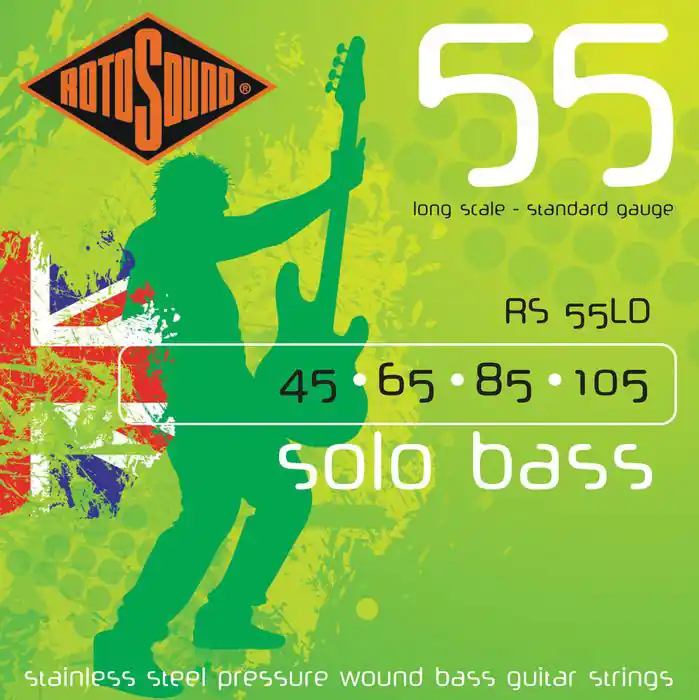 ROTOSOUND RS55LD Solo Bass 045-105 Stainless Steel. Saiten für 4-String E-Bass Rabatt