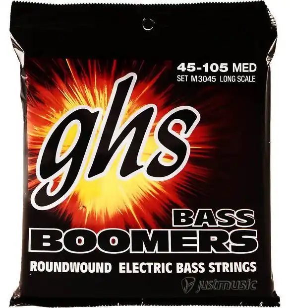 Billig GHS 3045 Bass Boomers Medium 045-105 Nickel Plated Steel. Saiten für E-Bass