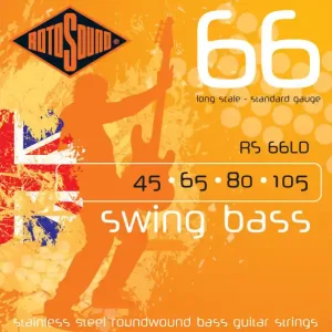 Heißes Angebot ROTOSOUND RS66LD Swing Bass 045-105 Stainless Steel. Saiten für 4-String E-Bass